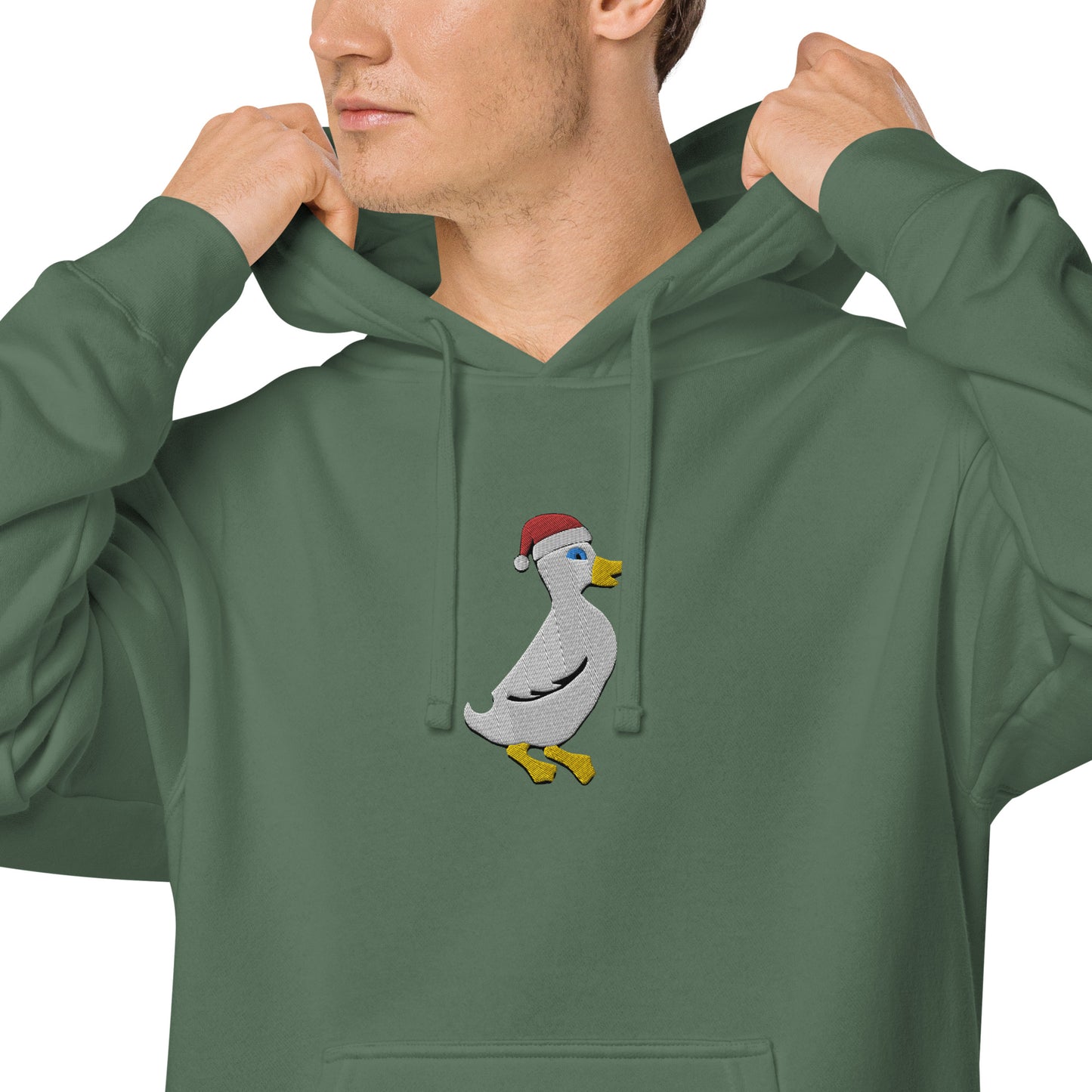 Santa Duck Weathered Hoodie