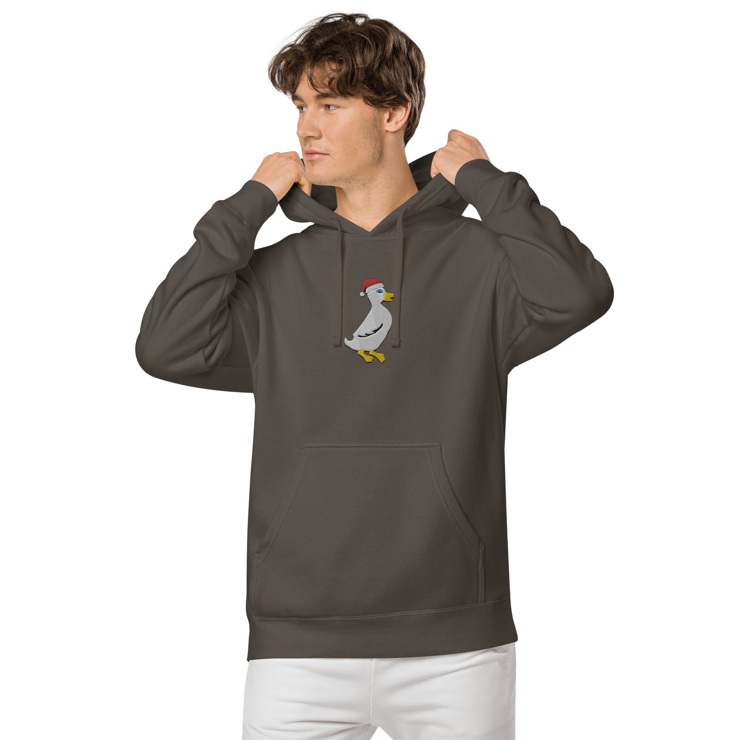 Santa Duck Weathered Hoodie