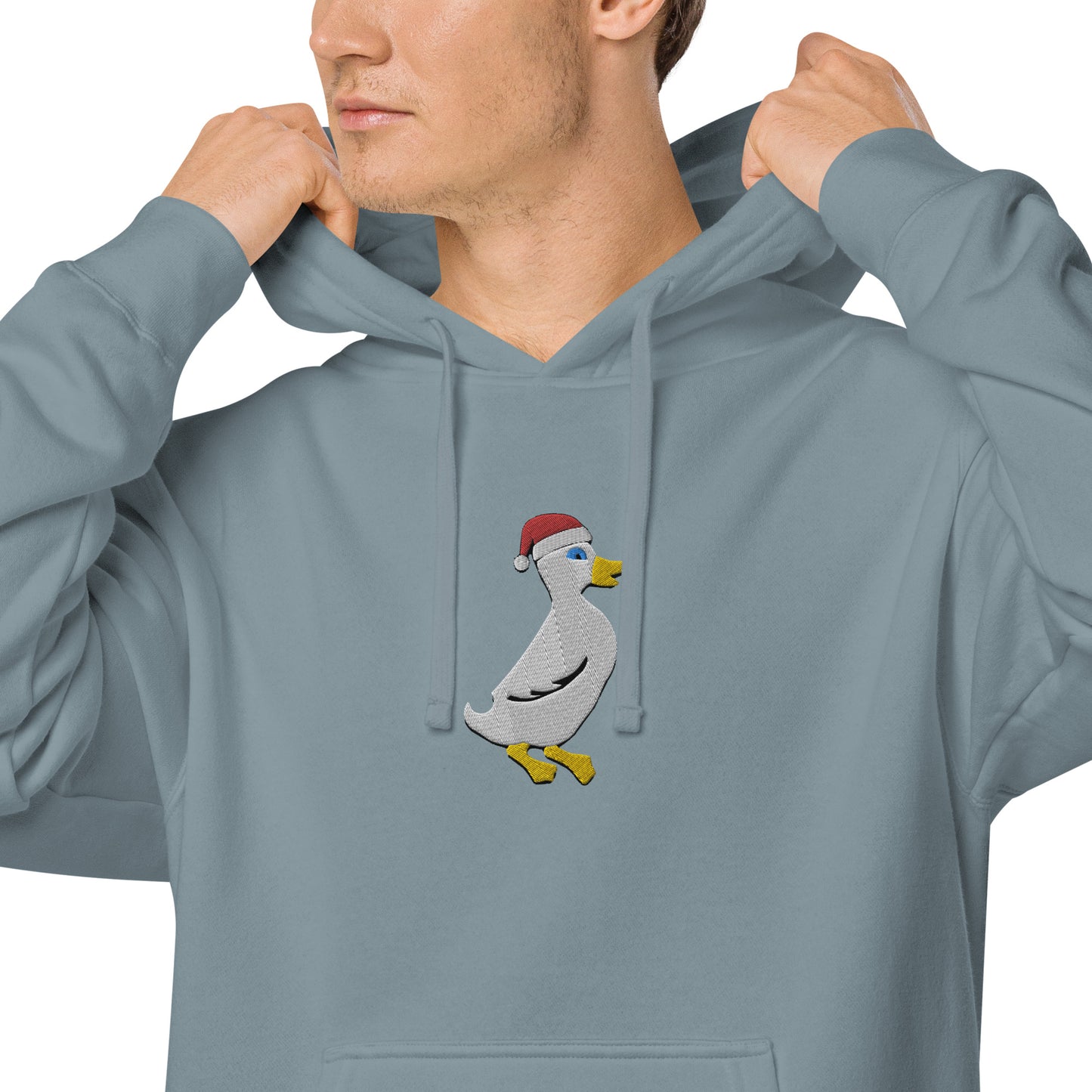 Santa Duck Weathered Hoodie