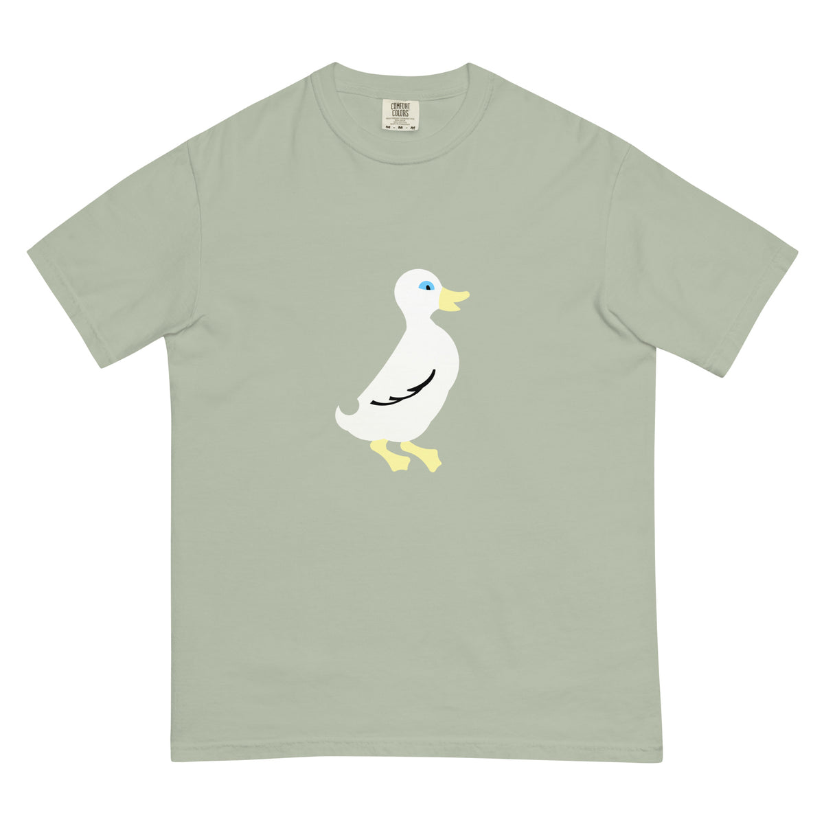Duck Flag Pigment Tee — Bay (front)
