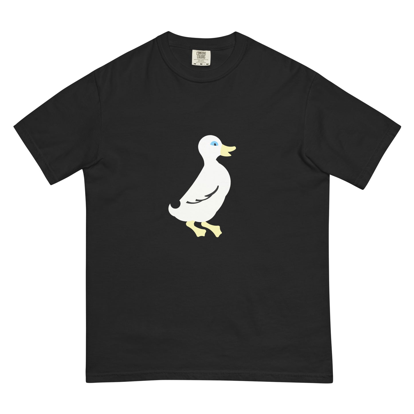 Duck Flag Pigment Tee — Black (front)