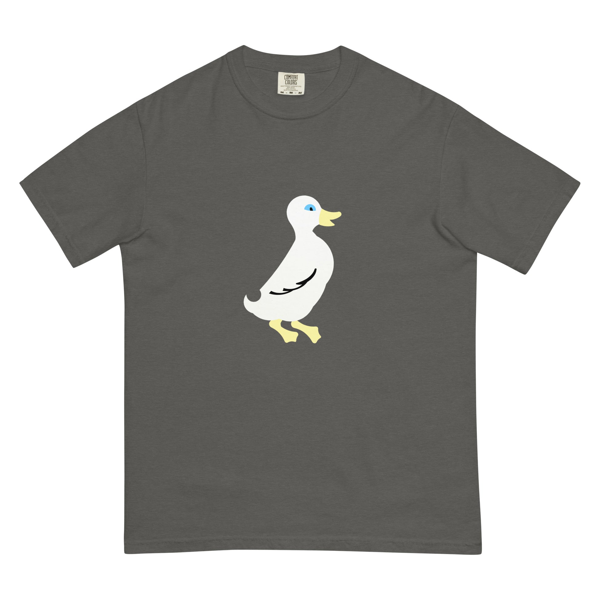 Duck Flag Pigment Tee — Pepper (front)