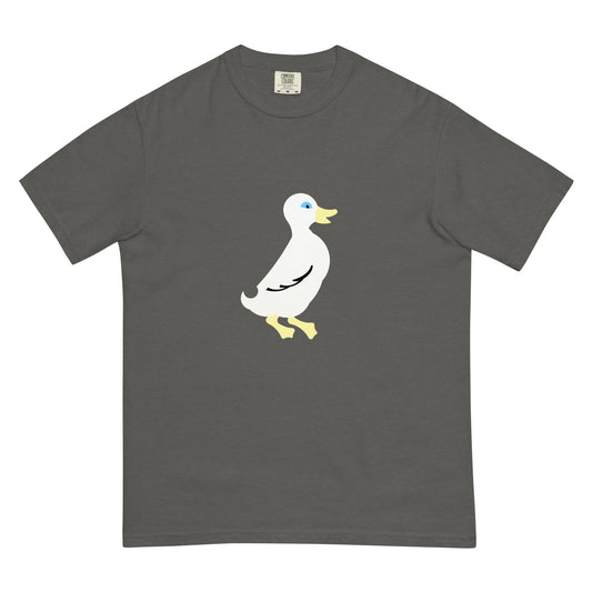 Duck Flag Pigment Tee — Pepper (front)