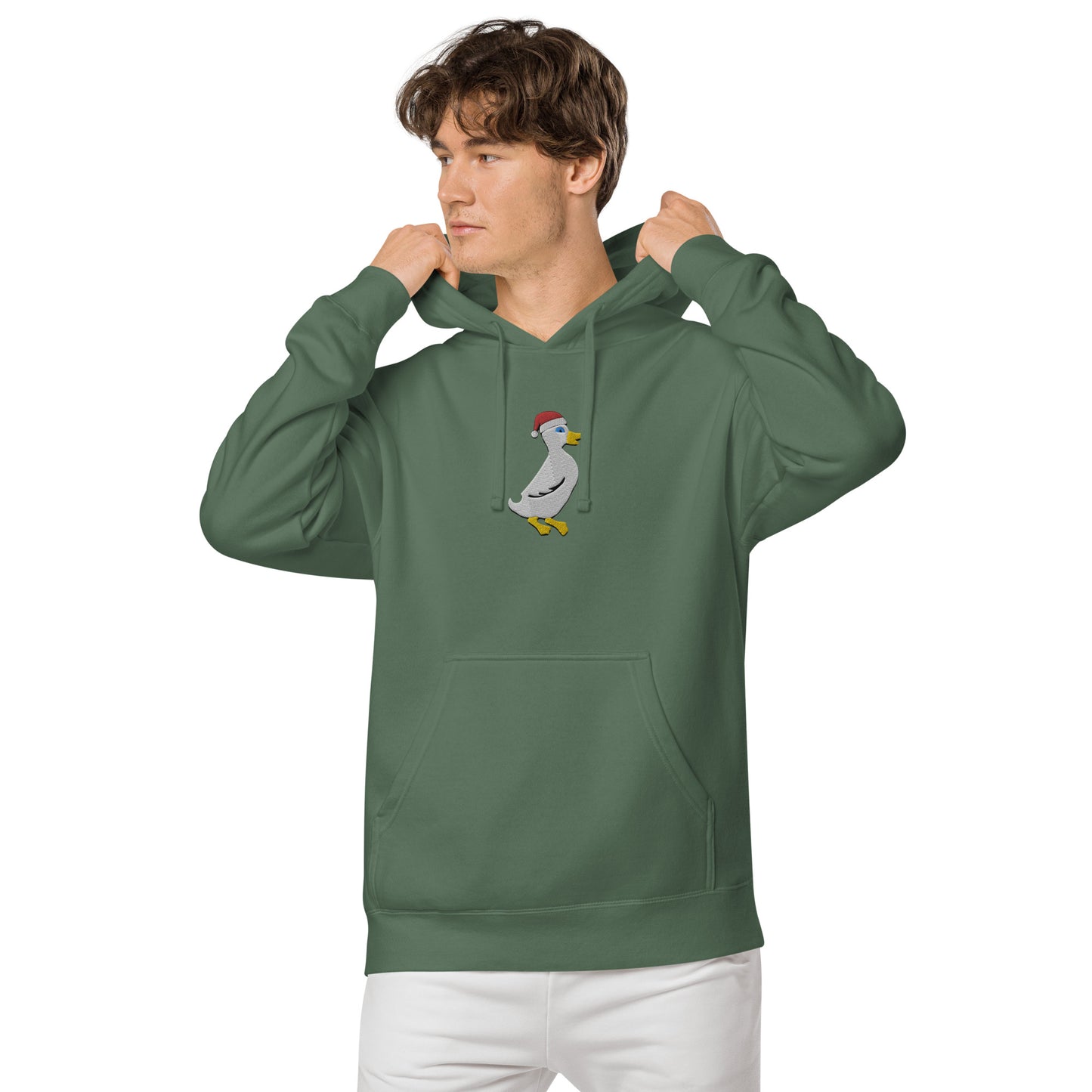 Santa Duck Weathered Hoodie