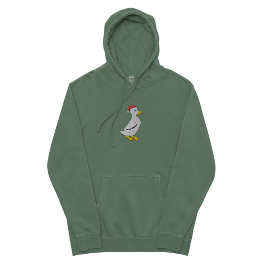 Santa Duck Weathered Hoodie